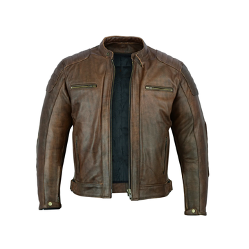 Men's Brown Vintage Leather Jacket