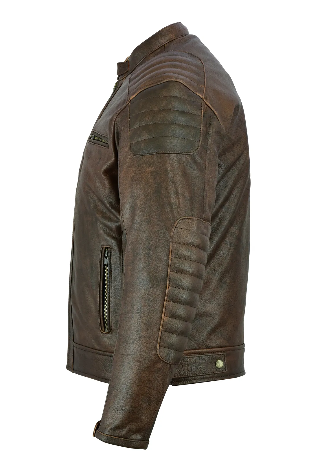 Men's Brown Vintage Leather Jacket