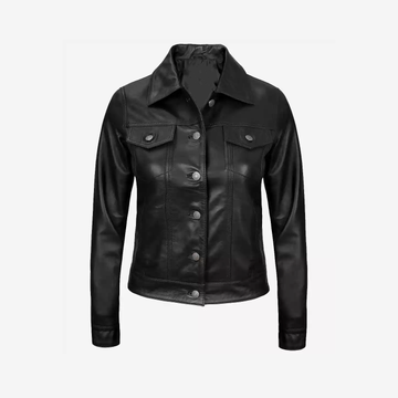 Women's Black Leather Jacket