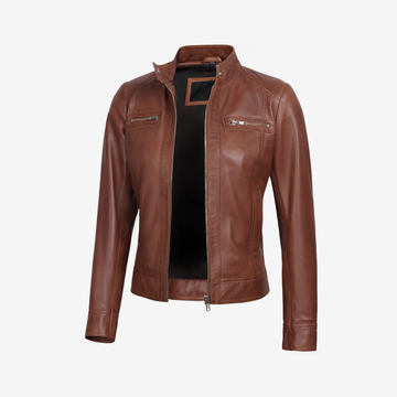 Women's Brown Leather Jacket