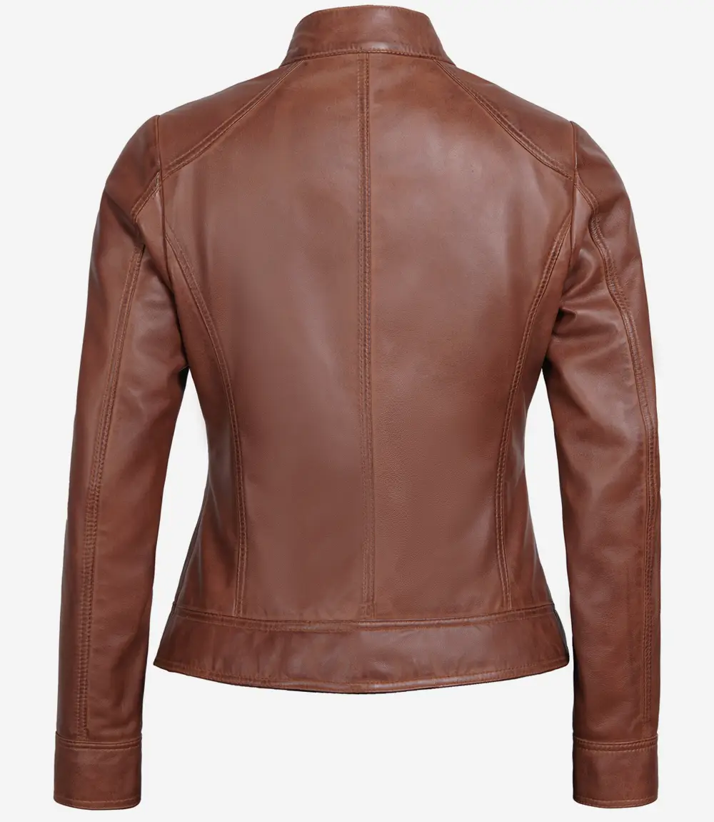 Women's Brown Leather Jacket