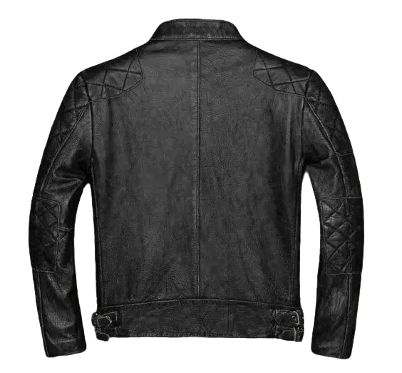 Men's Black Biker Leather Jacket