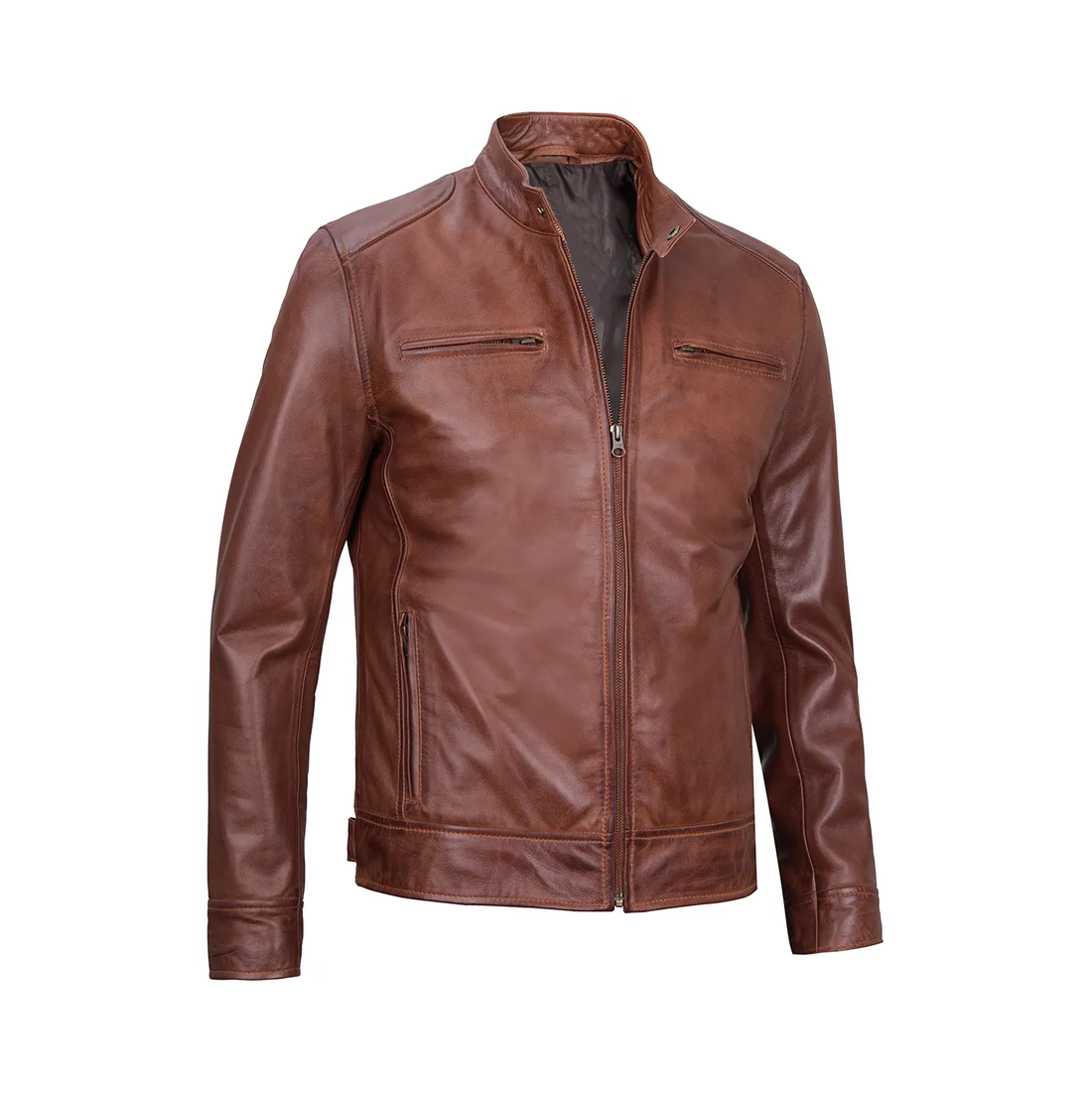 Men's Brown Leather Jacket