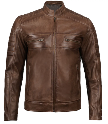 Men's Brown Vintage Leather Jacket