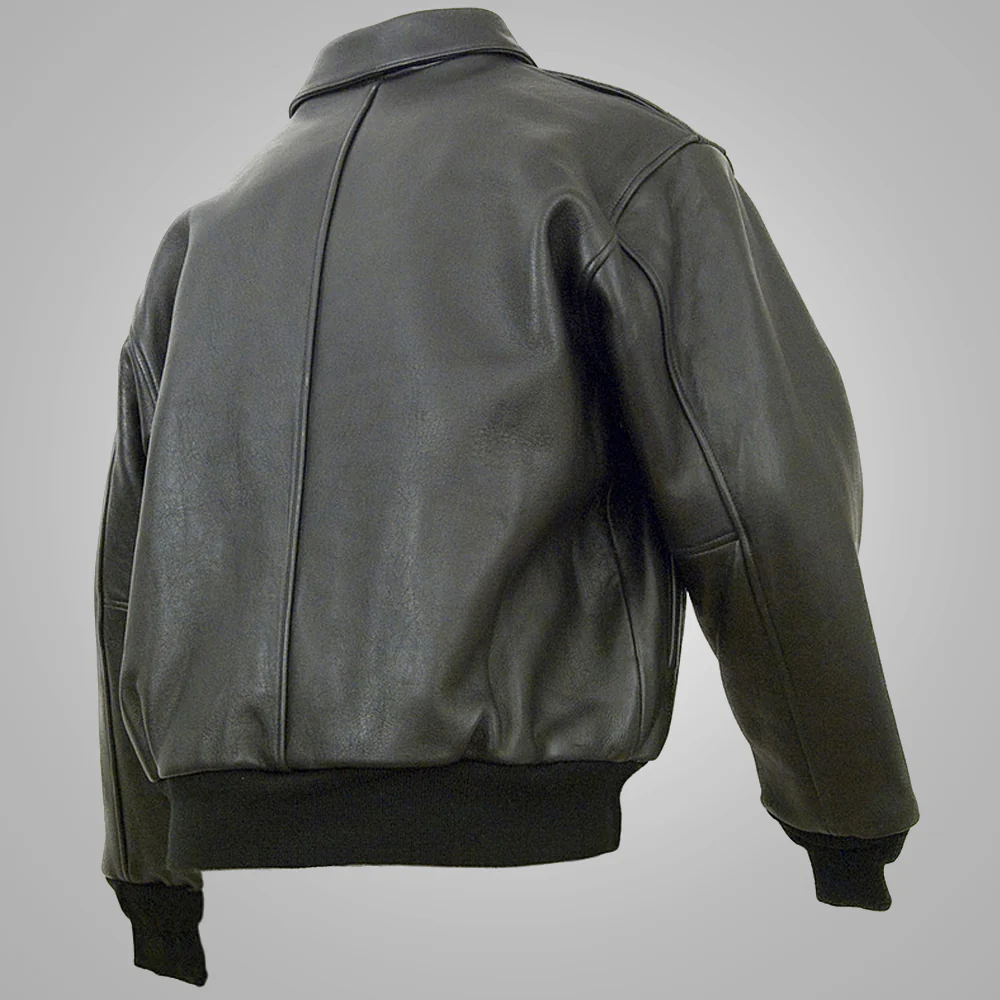 Men's Brown Bomber Leather Jacket