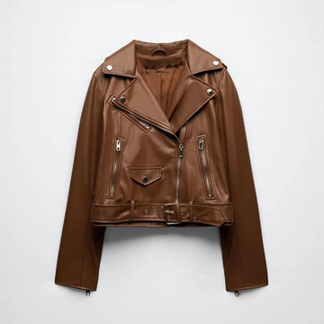 Women's Brown Classic Leather Jacket