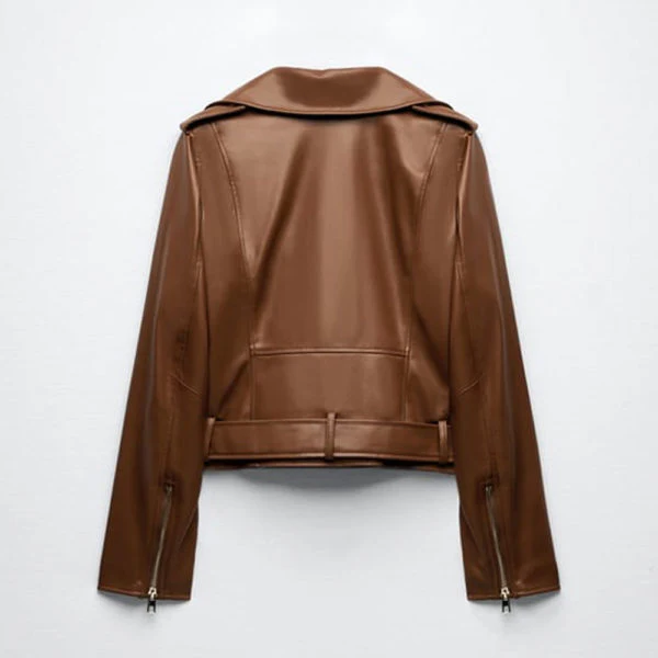 Women's Brown Classic Leather Jacket