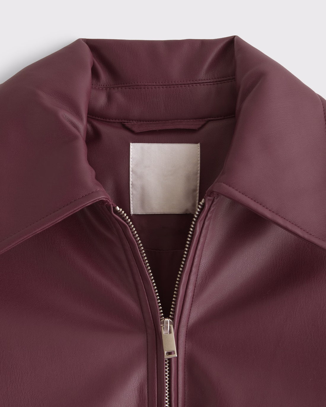 Women's Burgundy Oversized Bomber Jacket
