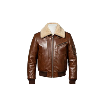 Men's Brown Air force Leather Jacket